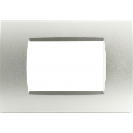 PLACCA 1007-4 7P GRIGIO CHIARO COMPATIBILE BTICINO LIVING INTERNATIONAL LIGHT IN TECNOPOLIMERO
