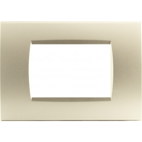 PLACCA 1007-13 7P ORO COMPATIBILE BTICINO LIVING INTERNATIONAL E LIGHT IN TECNOPOLIMERO